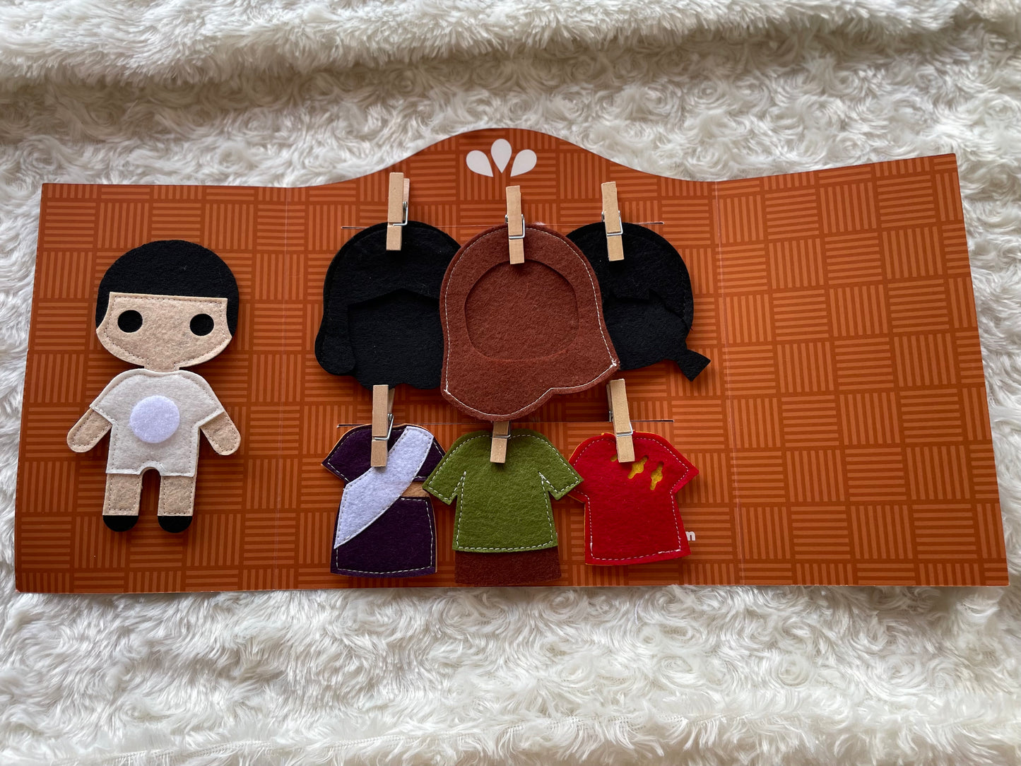 Malaysian Costume Finger Puppets