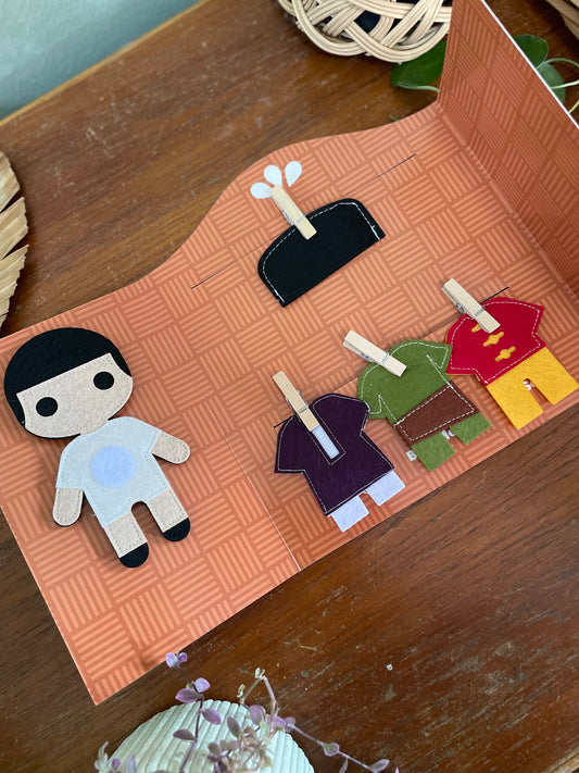 Malaysian Costume Finger Puppets